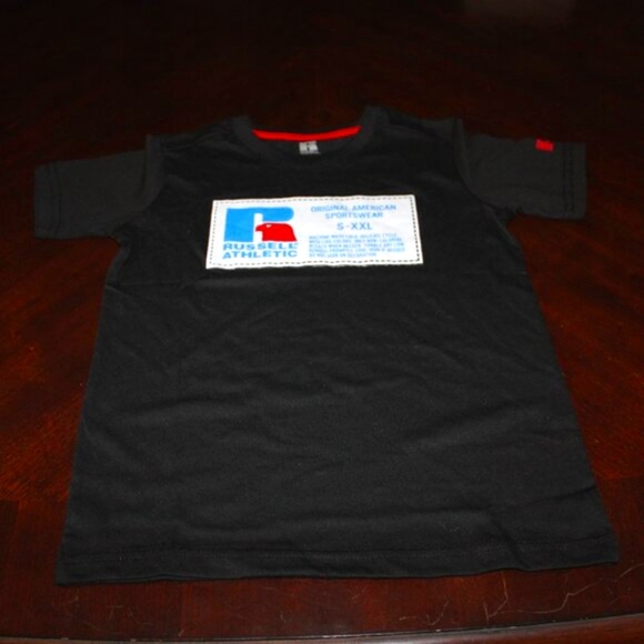 Russell Athletic Kids Black T-Shirt - Size S - Picture 3 of 6